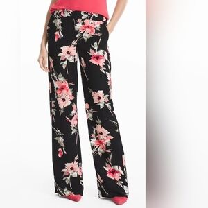 Floral Black Women's Pants
